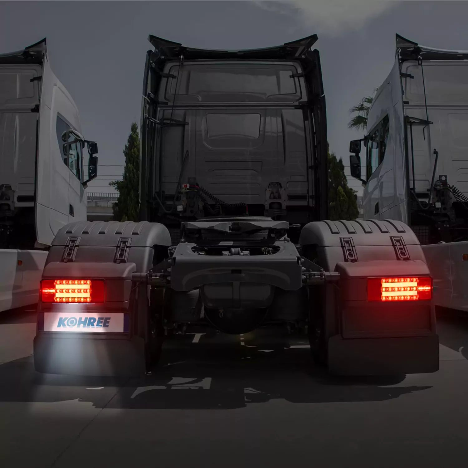 Submersible tail lights for trucks and trailers