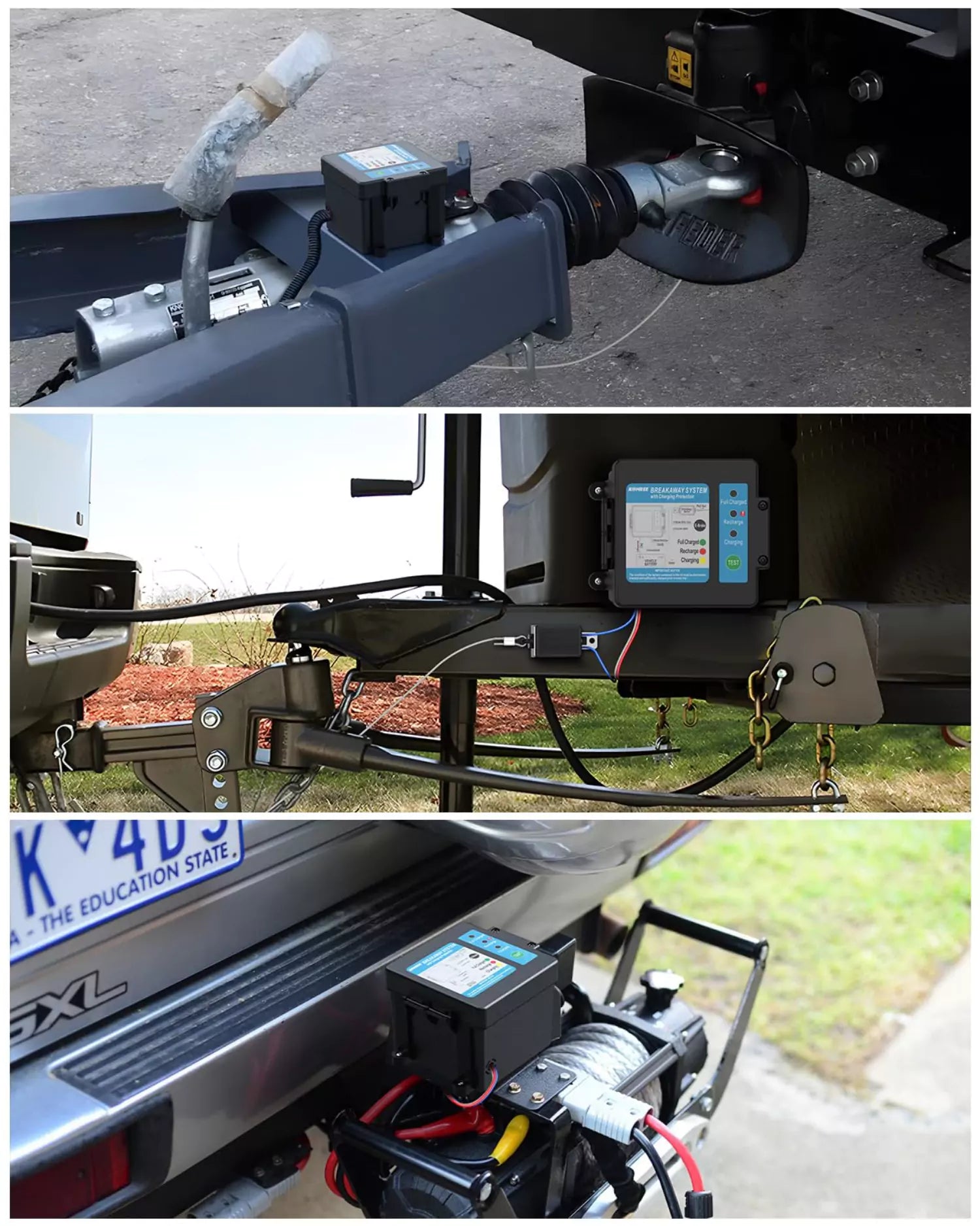 Trailer brakes battery