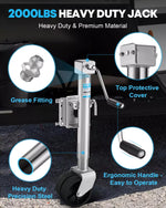 2000 lbs heavy duty trailer jack for boat trailer