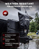 Weather resistant electric trailer jack 7500 lbs for outdoor use 
