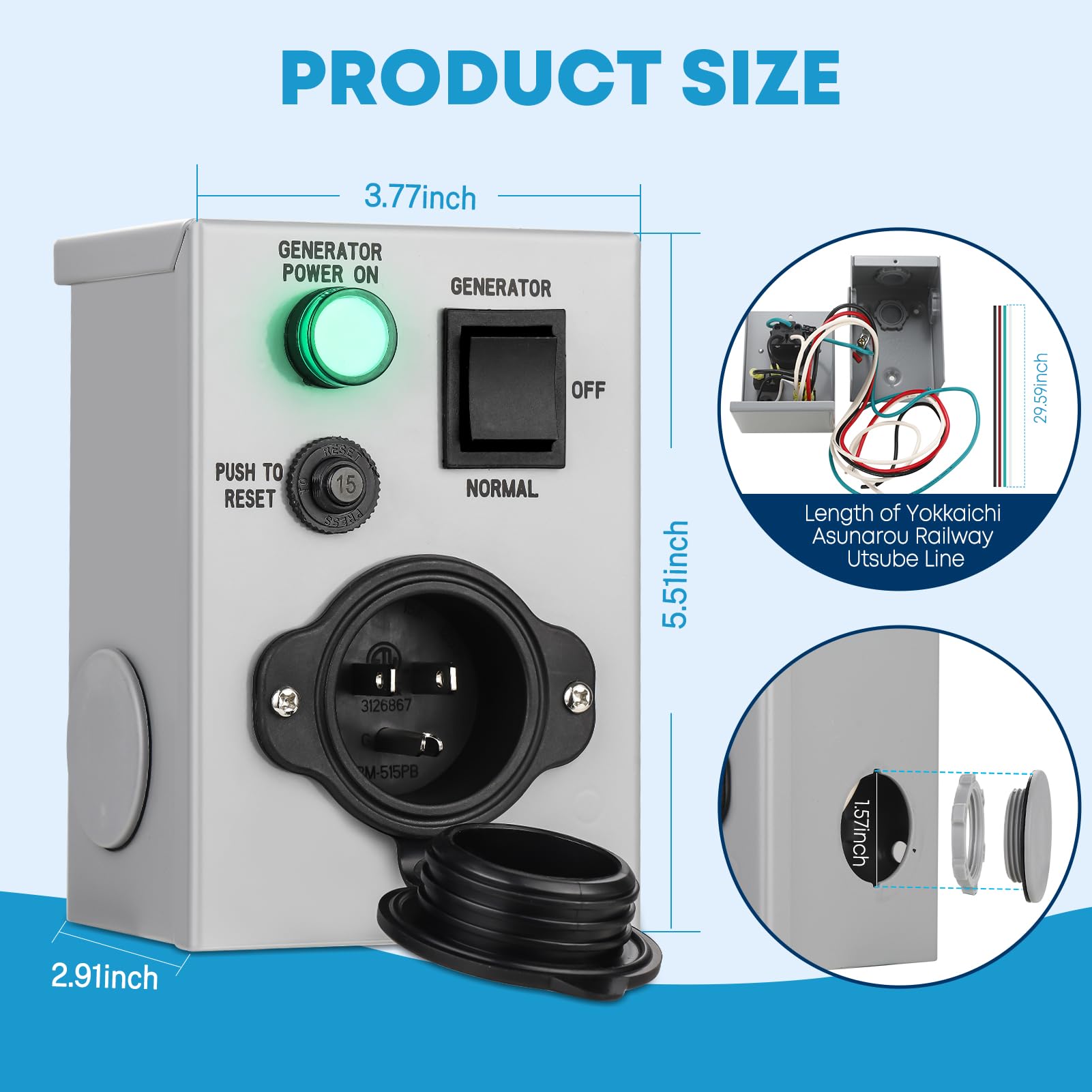 electrical transfer switch for generator