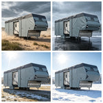 Six gutter covers included in the fifth wheel RV cover kit