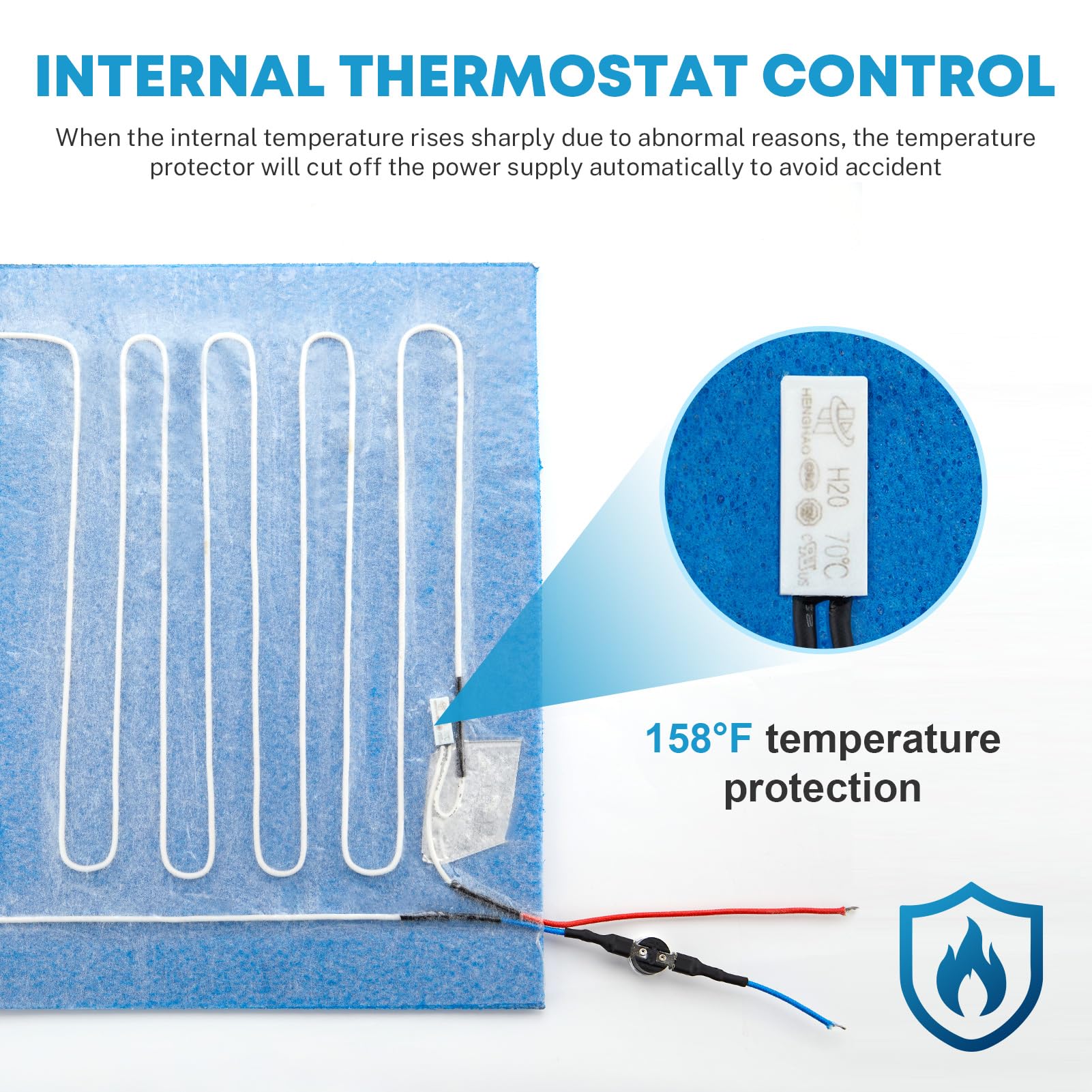 heating pad for water tank