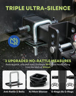 Triple ultra silence heavy duty adjustable trailer hitch