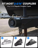 Heavy duty keyless kohree hitch lock for most 2-5/16" couplers