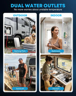 Kohree Propane Tankless RV Water Heater Providing On-Demand Hot Water for Boondocking and Dry Camping