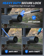 Heavy-duty secure lock with anti-smash, anti-pry, and anti-theft features.