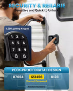 Kohree Smart Lock Reinforced Steel Core and Zinc Alloy Security Gears