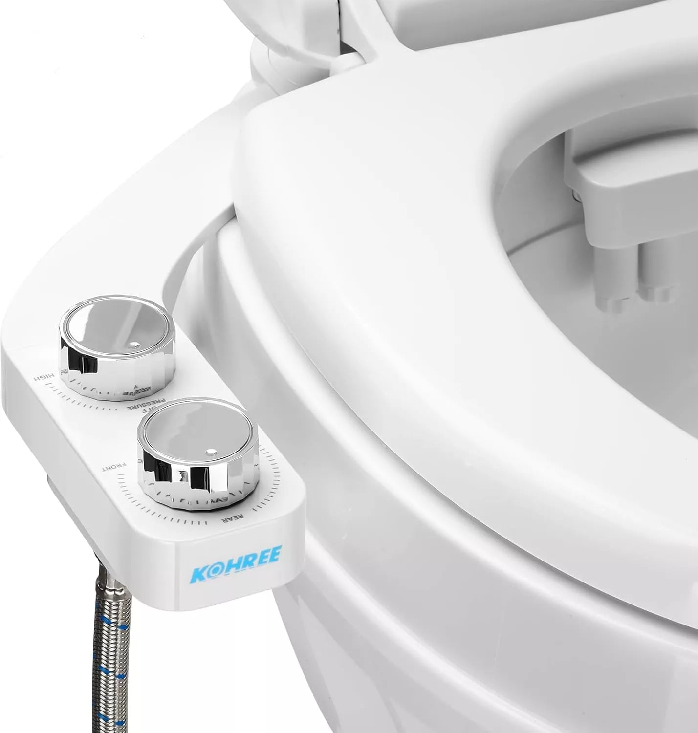 RV Bidet Attachment with Non-Electric Dual Nozzle