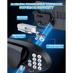 RV biometric entry lock with maximum forced entry resistance superior security 