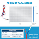 RV holding tank heating pads