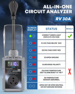 All-in-one circuit analyzer with display and lightning