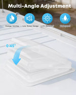 Roof vent with energy-saving, low-noise design, UV-resistance, and waterproofing.