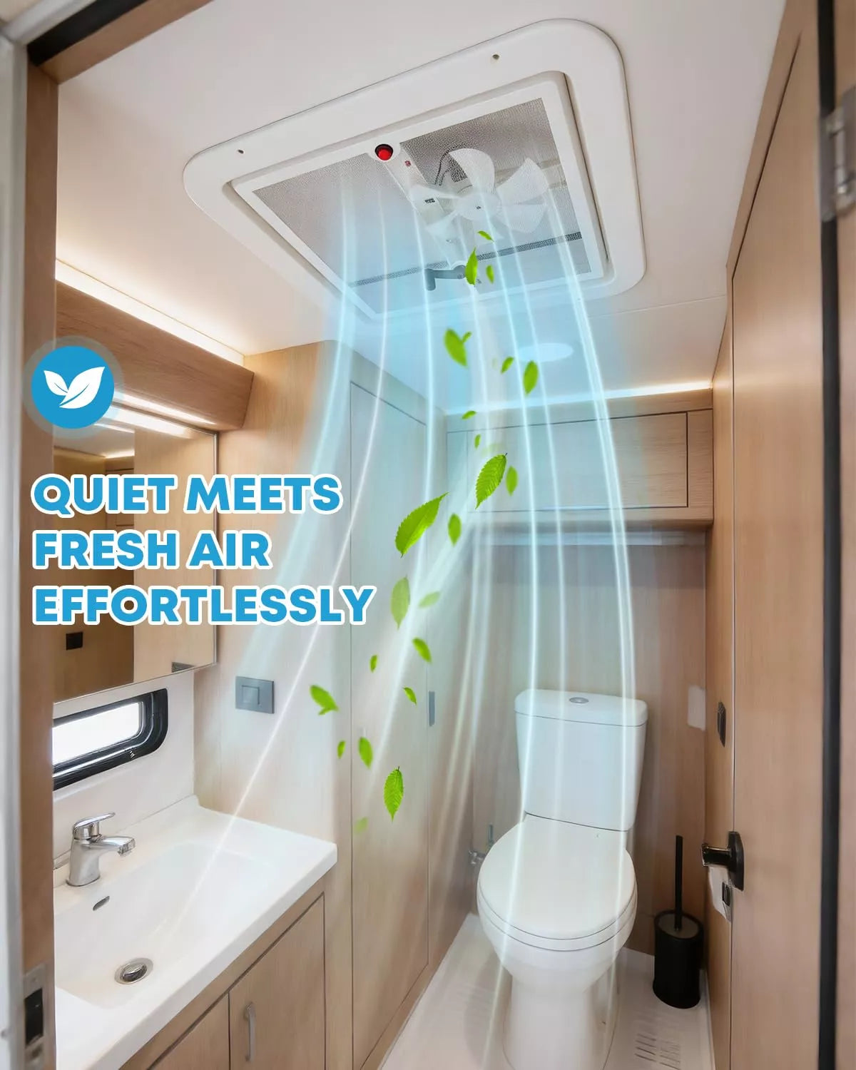 Quiet kohree rv vent with fan