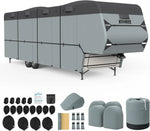 Fifth wheel RV cover for seasonal storage protection