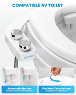 Ultra-slim RV bidet attachment profile