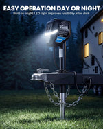Trailer tongue jack 7 way trailer plug built in bright led light 