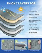 Class A RV cover with UV protection helps shield the motorhome exterior from sun exposure