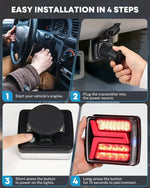 Step-by-step guide on installing wireless tail lights for trailer with images and text.