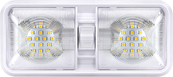 12V LED Doppelkuppelleuchte